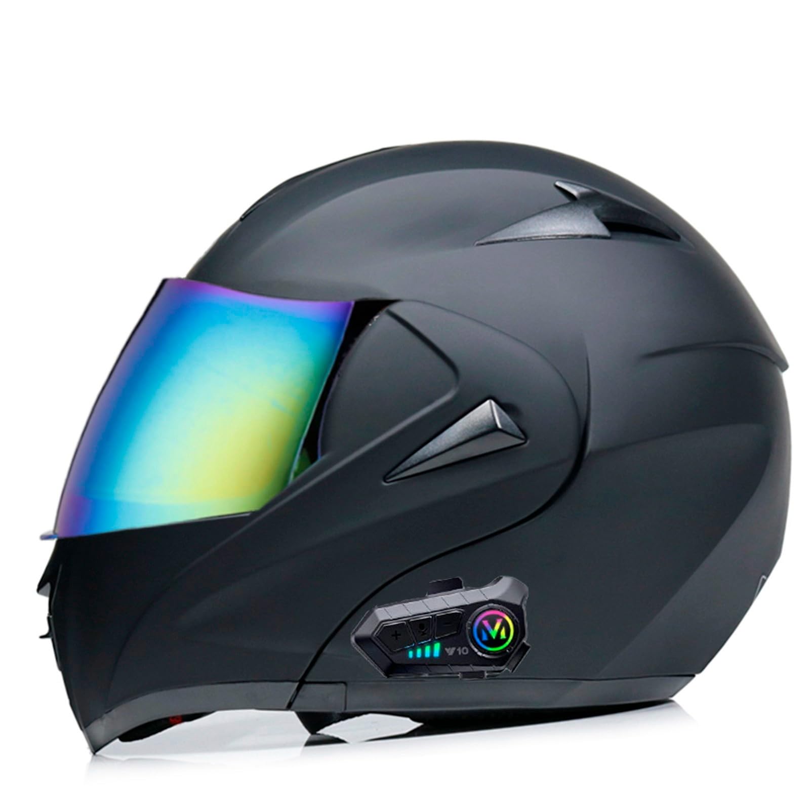 Motorradhelme Klapphelm Integralhelm mit Bluetooth Modularer Motorrad Helm DOT/ECE Genehmigt mit Doppelvisier für Erwachsene Männer WomenGeeignet für alle Jahreszeiten C,L von YMCXZDP