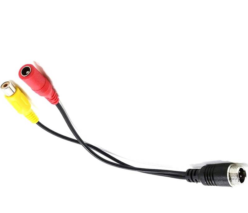 YMPA New Media Dimensions Adapter Kabel Adapterkabel Anschluss 4PIN 4 PIN männlich auf RCA Cinch für Rückfahrkamera und Rückfahrsysteme von YMPA New Media Dimensions