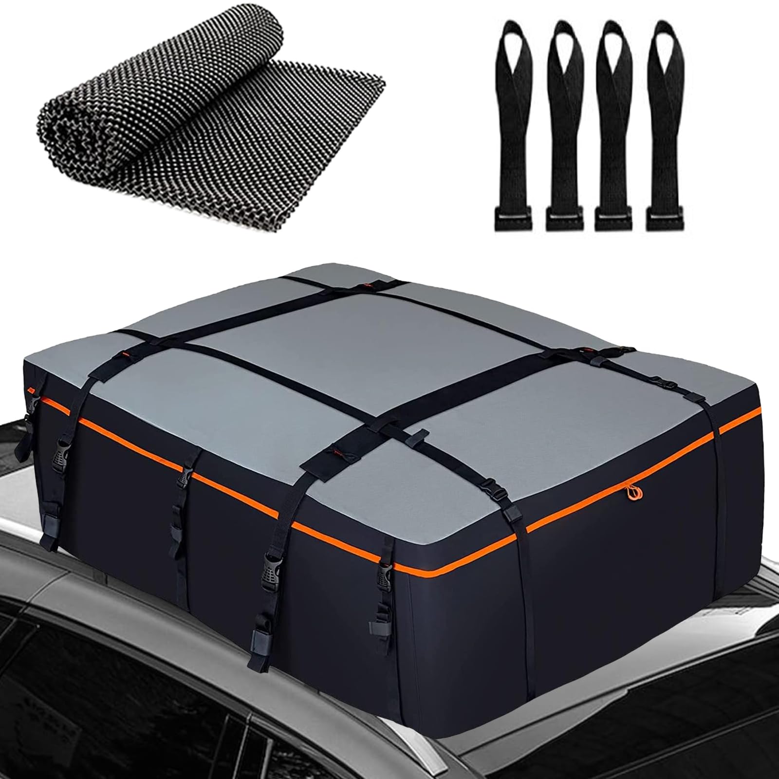 YMPPMKN 580L Auto Dachbox Schwerlast mit Schnallen,Haltbarer Dachkoffer, Dachtasche Wasserdicht, Dachgepäcktasche für Alle Fahrzeuge Mit/Ohne Gepäckträger von YMPPMKN