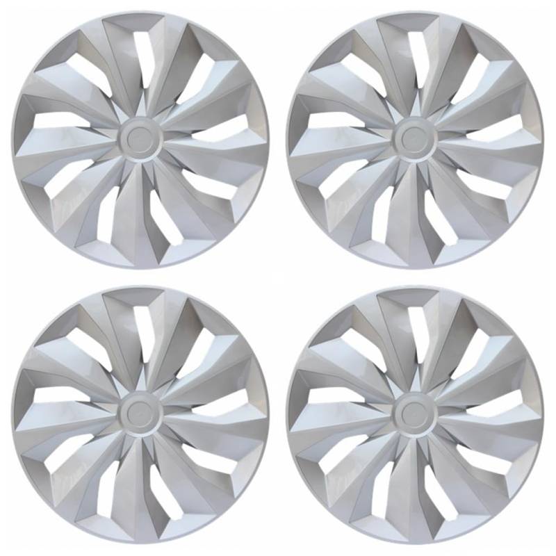 Auto Radkappen Radzierblenden für MG MG3 SW 2015-2017,4er Set Felgenschutz Schlagfest Langlebige Außendekoration Zubehör,6-Silver 17 Inches von YMQXWZDR