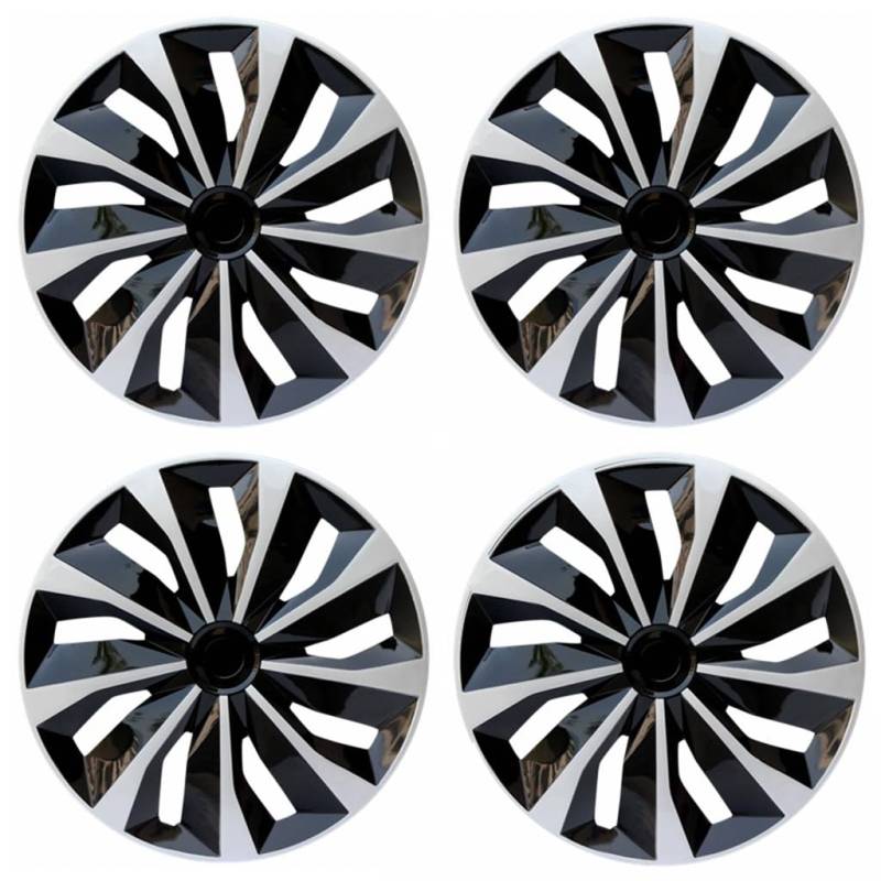 Auto Radkappen Radzierblenden für Mazda MX-5 2005-2015,4er Set Felgenschutz Schlagfest Langlebige Außendekoration Zubehör,10-Black Silver 17 Inches von YMQXWZDR