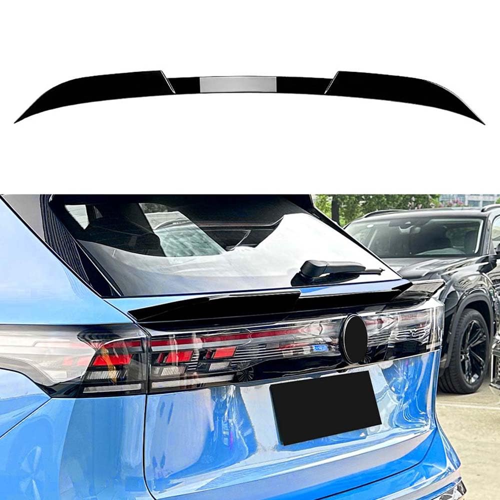 Auto Heck Kofferraum Spoiler Heckspoiler Mittelspoiler für VW Tiguan MK3 2024 2025 Bodykit Exterieur Styling Zubehör,Glossy Black Auto Heck Kofferraum Spoiler Heckspoiler Mittelspoiler für VW Tiguan MK3 2024 2025 Bodykit Exterieur Styling Zubehör,Glossy Black von YMXFKY