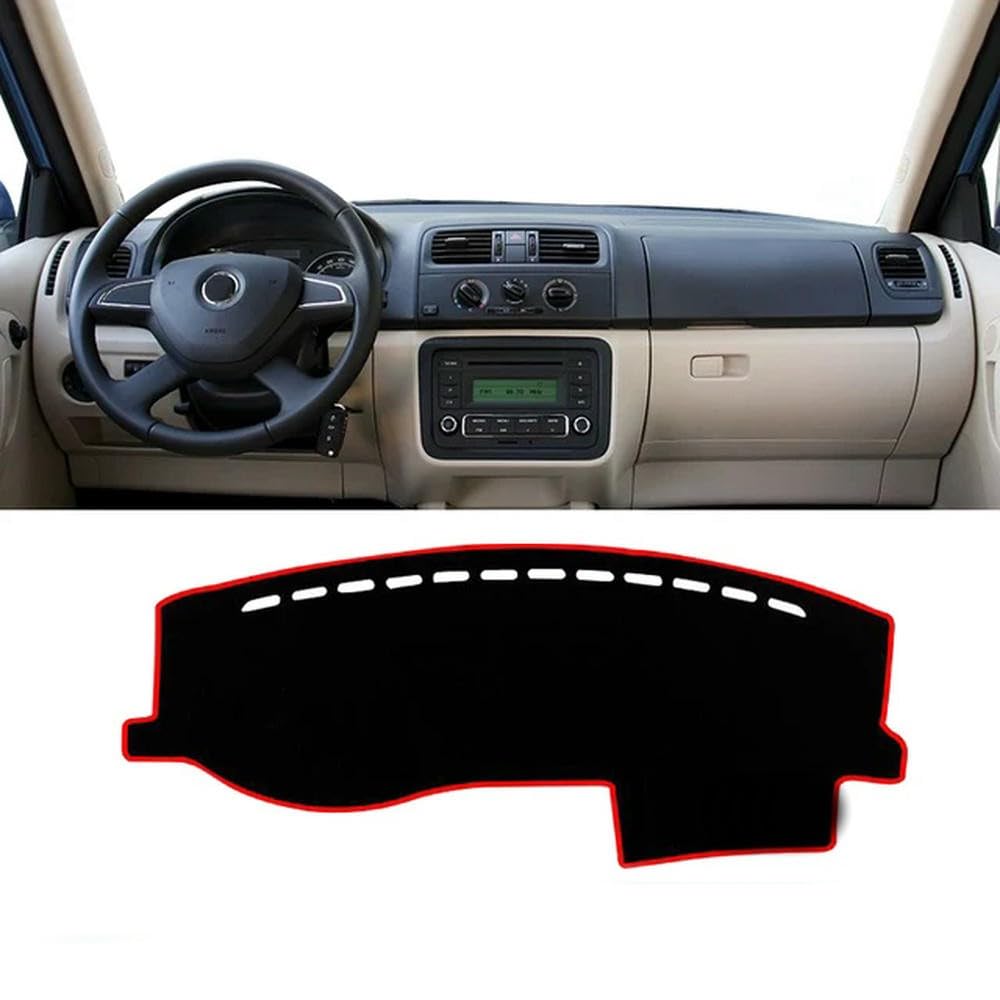 YMXFKY - Auto-Armaturenbrett-Abdeckung Kratzfeste Innen-Armaturenbrett-Abdeckungen - passt für Skoda Fabia 2 2007 2008 2009 2010 2011 2012 2013 2014 YMXFKY - Auto-Armaturenbrett-Abdeckung Kratzfeste Innen-Armaturenbrett-Abdeckungen - passt für Skoda Fabia 2 2007 2008 2009 2010 2011 2012 2013 2014 von YMXFKY