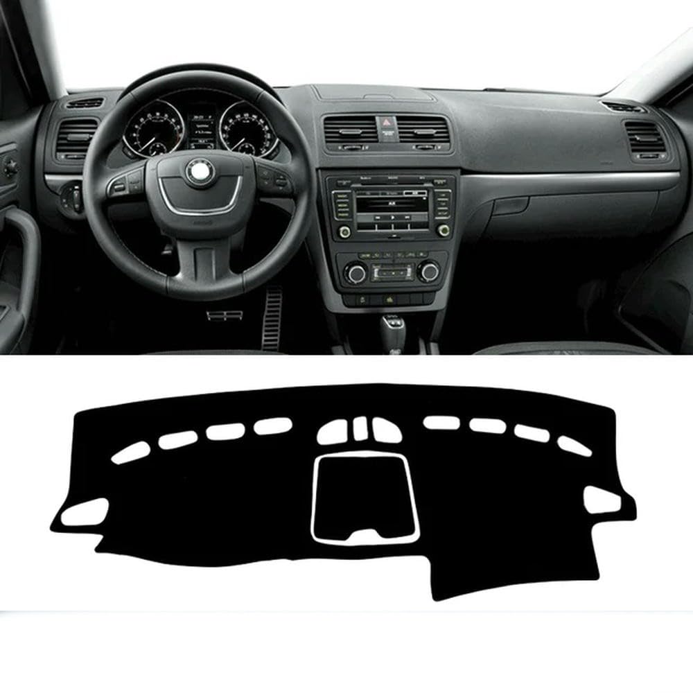 YMXFKY - Auto-Armaturenbrett-Abdeckung Kratzfeste Innen-Armaturenbrett-Abdeckungen - passt für Skoda Yeti 2009-2017 YMXFKY - Auto-Armaturenbrett-Abdeckung Kratzfeste Innen-Armaturenbrett-Abdeckungen - passt für Skoda Yeti 2009-2017 von YMXFKY