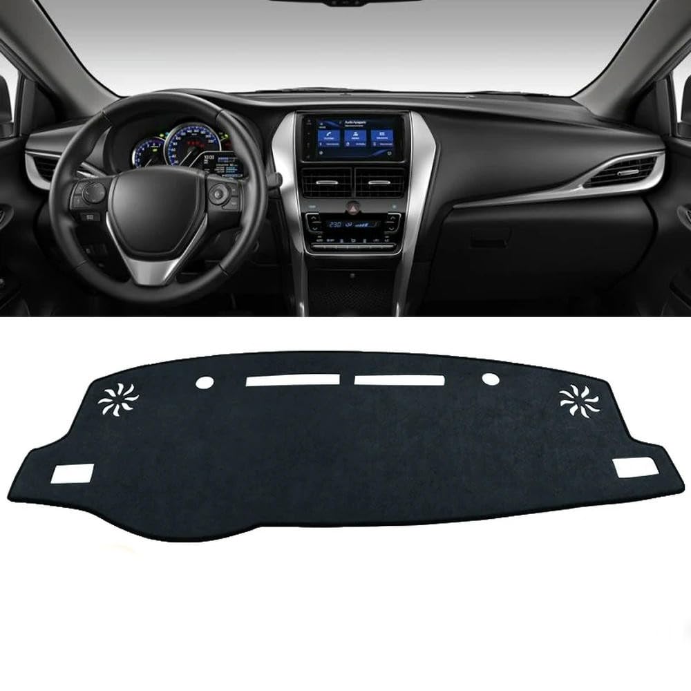 YMXFKY - Auto-Armaturenbrett-Abdeckung Kratzfeste Innen-Armaturenbrett-Abdeckungen - passt für Toyota Yaris Ativ 2019 2020 2021 2022 2023 YMXFKY - Auto-Armaturenbrett-Abdeckung Kratzfeste Innen-Armaturenbrett-Abdeckungen - passt für Toyota Yaris Ativ 2019 2020 2021 2022 2023 von YMXFKY