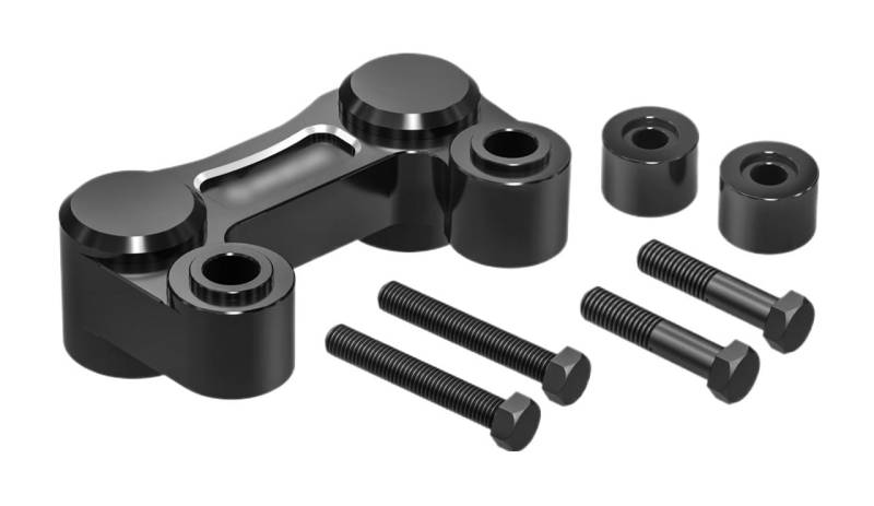 Motorrad Lenker Riser 2,5 "Rise Lenker Riser Pullback Platte FÜR Street Bob FÜR FXBB FÜR FXBBS FÜR Road King FÜR Low Rider S FÜR FXLRS 114 117 FÜR Road Glide von YMYYQW