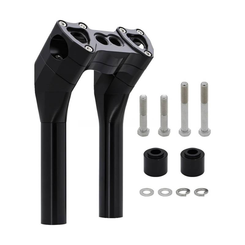 Motorrad Lenker Riser 28mm Lenker T-Bar 6 "-12" Pullback Riser FÜR Sportster FÜR Dyna FÜR Softail FÜR Street Bob FÜR FXBB FÜR Bobber FÜR Chopper von YMYYQW
