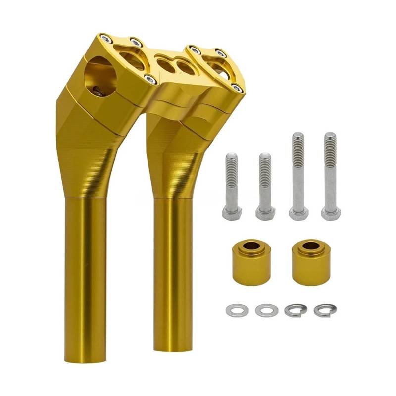 Motorrad Lenker Riser 28mm Lenker T-Bar 6 "-12" Pullback Riser FÜR Sportster FÜR Dyna FÜR Softail FÜR Street Bob FÜR FXBB FÜR Bobber FÜR Chopper von YMYYQW