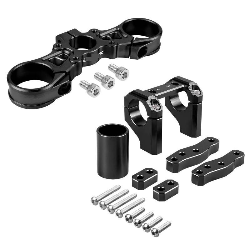 Motorrad Lenker Riser FÜR Surron FÜR Light Bee X/S Motocross Oberen Triple Clamp Link & Front Lenker Bar Riser Halterung von YMYYQW