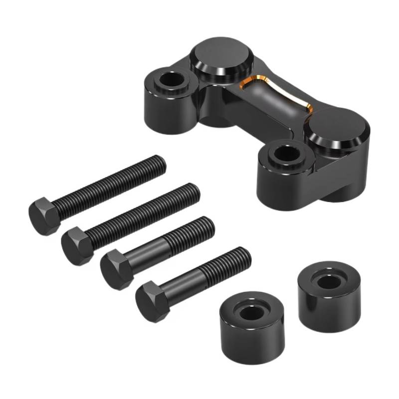 Motorrad Lenker Riser Lenker Riser Pull Back Plate FÜR Street Bob FÜR FXBBS 114 2021-2024 FÜR Road King FÜR FLHR 2000-2022 FÜR FLHRC 2007-2020 von YMYYQW