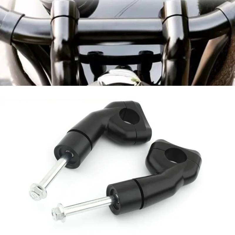 Motorrad Lenker Riser Motorrad Lenker Steigleitungen Teile Tupe Kit FÜR Bonneville FÜR T100 FÜR T120 FÜR Scrambler FÜR 1200XC FÜR Bobber Schwarz FÜR Street Twin von YMYYQW