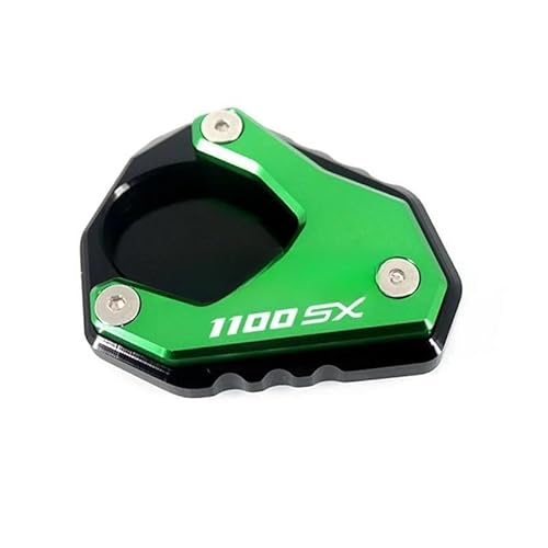 MotorradseitenständerFußseitenverlängerung Pad Motorrad Kickstand Fuß Seitenständer Verlängerung Pad Stützplatte Vergrößern Für NI&nja 1100SX 2025 von YMYYQW