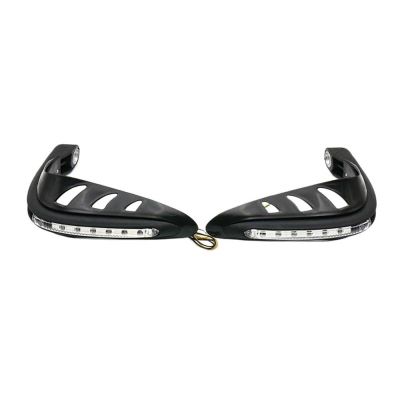 Lenker Handschutz 1 Paar Universal Motorrad Handprotektoren Hand Guards Lenker Protector Mit Blinker Licht Für Moto von YNGHWU