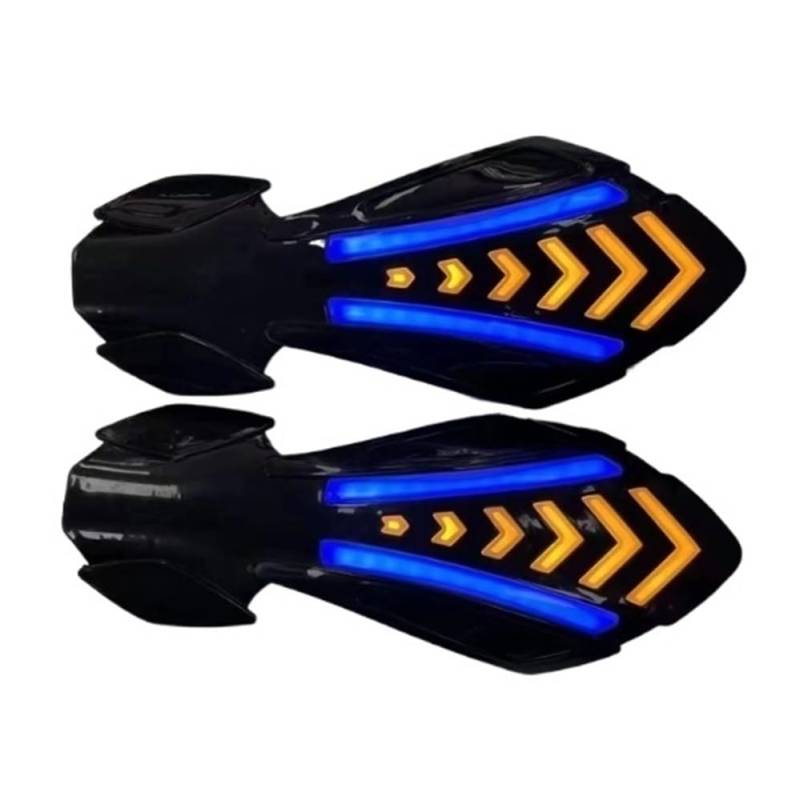 Lenker Handschutz Universal 12V Motorrad Handprotektoren Abdeckung Motorrad Lenker Schild Schutz Zubehör Mit LED-Signal Lichter von YNGHWU