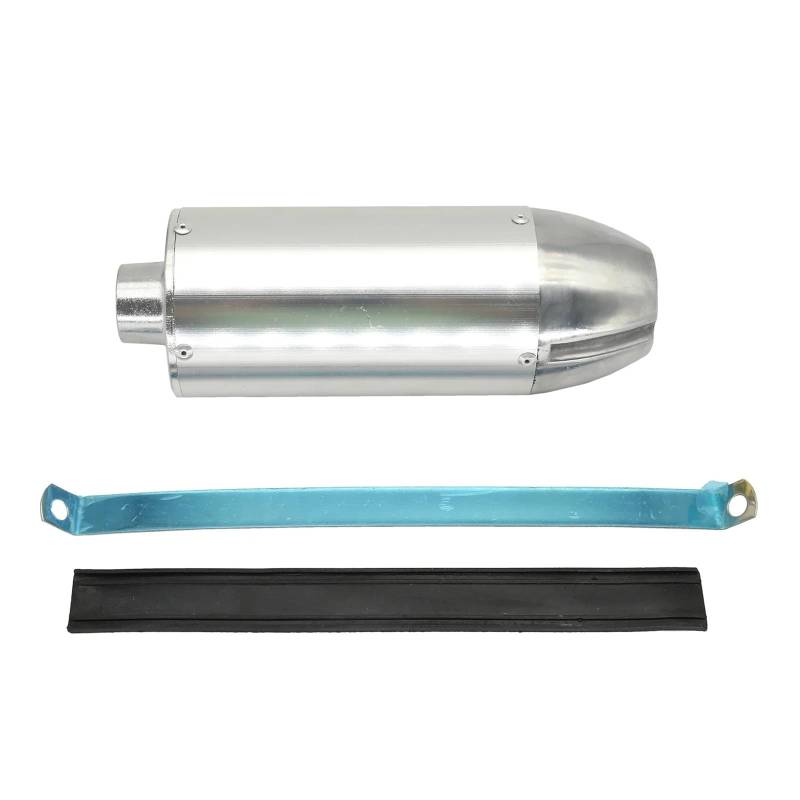 Motorrad Auspuff Schalldämpfer 28mm Auspuffrohr Schalldämpfer Mit Klemme Für TTR CRF50 SSR Thumpstar 90cc 110cc 125cc Motorrad Zubehör Schalldämpfer Prallrohr von YNGHWU