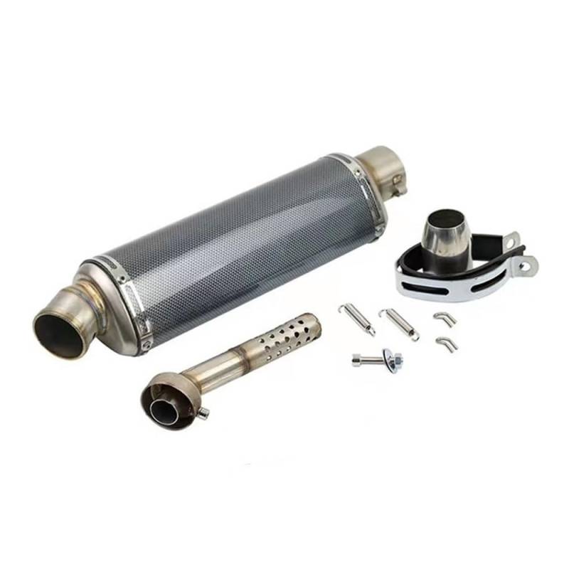 Motorrad Auspuff Schalldämpfer 38-51MM Universal Motorrad Auspuff Schalldämpfer Rohr Escape Motorrad Auspuff Schalldämpfer Rohr Auspuff Mittelteil Verbindungsrohr von YNGHWU