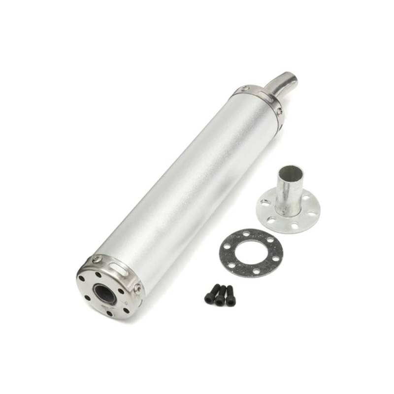 Motorrad Auspuff Schalldämpfer 50-250CC Universal Motorrad Auspuff Schalldämpfer Stille Schalldämpfer Moto Auspuffrohr Schalldämpfer Auspuff Mittleren Abschnitt Schalldämpfer von YNGHWU
