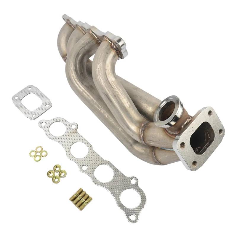 Motorrad Auspuff Schalldämpfer Abgaskrümmer T3 T4 Turbolader Motorrad Auspuffrohr Schalldämpfer Schalldämpfer Einstellung Schalldämpfer Für Civic SI Acura RSX von YNGHWU