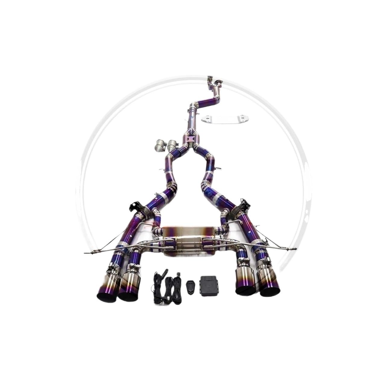 Motorrad Auspuff Schalldämpfer Auspuff Catback Für M2 G87 Einrohr-Mittelheckteil Mit Schutzplatte Schalldämpfer Mit Ventil Motorrad-Auspuffschalldämpfer Motorrad Auspuff Schalldämpfer Auspuff Catback Für M2 G87 Einrohr-Mittelheckteil Mit Schutzplatte Schalldämpfer Mit Ventil Motorrad-Auspuffschalldämpfer von YNGHWU