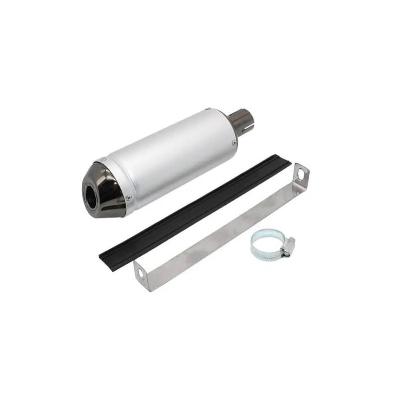 Motorrad Auspuff Schalldämpfer Auspuffrohr Für Motorrad-Schalldämpfersysteme Schalldämpfer Universal Für 125ccm 150ccm Motorrad 28mm Motorrad-Auspuffschalldämpfer von YNGHWU