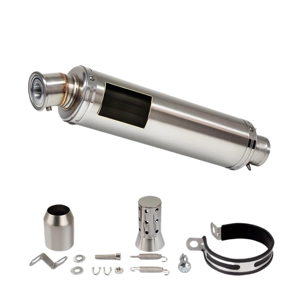 Motorrad Auspuff Schalldämpfer Für Hurricane GP-89 752s Fz150 R3 Mt07 502x Rc250 Msx125 Zx4r Tmax Motorrad Auspuff Endrohr Pleuelstange Motorrad Auspuff Schalldämpfer Für Hurricane GP-89 752s Fz150 R3 Mt07 502x Rc250 Msx125 Zx4r Tmax Motorrad Auspuff Endrohr Pleuelstange von YNGHWU