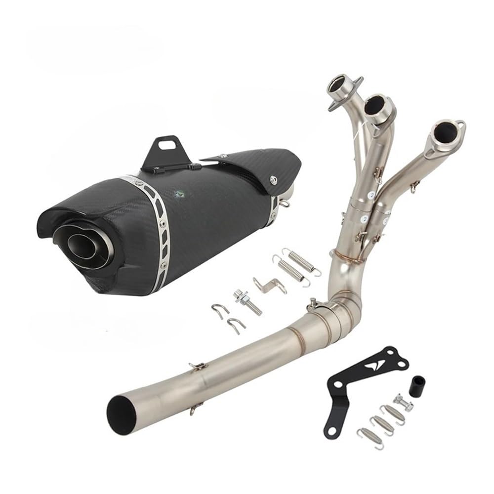Motorrad Auspuff Schalldämpfer Für MT09 MT-09 FZ09 XSR900 Für Tracer 9 GT MT 2020-2023 Motorrad Auspuff Flucht Systeme Vorne Link Rohr Schalldämpfer Motorrad Auspuff Schalldämpfer Für MT09 MT-09 FZ09 XSR900 Für Tracer 9 GT MT 2020-2023 Motorrad Auspuff Flucht Systeme Vorne Link Rohr Schalldämpfer von YNGHWU