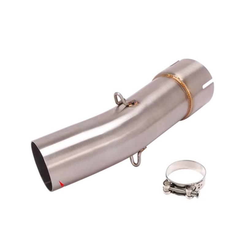 Motorrad Auspuff Schalldämpfer Für SV650 SV650X SV650S 2003-2020 2021 2022 Motorradauspuff Escape Modifiziertes Mittelverbindungsrohr Anschluss 51mm Schalldämpfer von YNGHWU