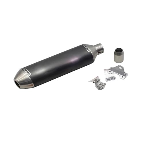 Motorrad Auspuff Schalldämpfer Länge 470 Mm Einlass 51 Mm Motorrad-Auspuffschalldämpfer Mit Halterung Universal-Motorrad-Escape-Moto-Rohrschalldämpfer-Prallrohr Motorrad Auspuff Schalldämpfer Länge 470 Mm Einlass 51 Mm Motorrad-Auspuffschalldämpfer Mit Halterung Universal-Motorrad-Escape-Moto-Rohrschalldämpfer-Prallrohr von YNGHWU