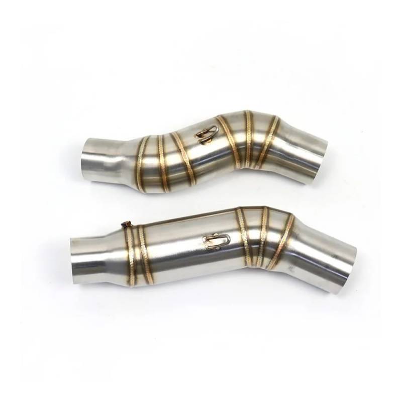 Motorrad Auspuff Schalldämpfer Motorrad-Auspuff-Mittelrohr, Auspuff-Schalldämpfer, Flucht-Verbindungsrohr Mit Dichtung, Schalldämpfer-Schallwand Für Z1000 2010–2017 von YNGHWU