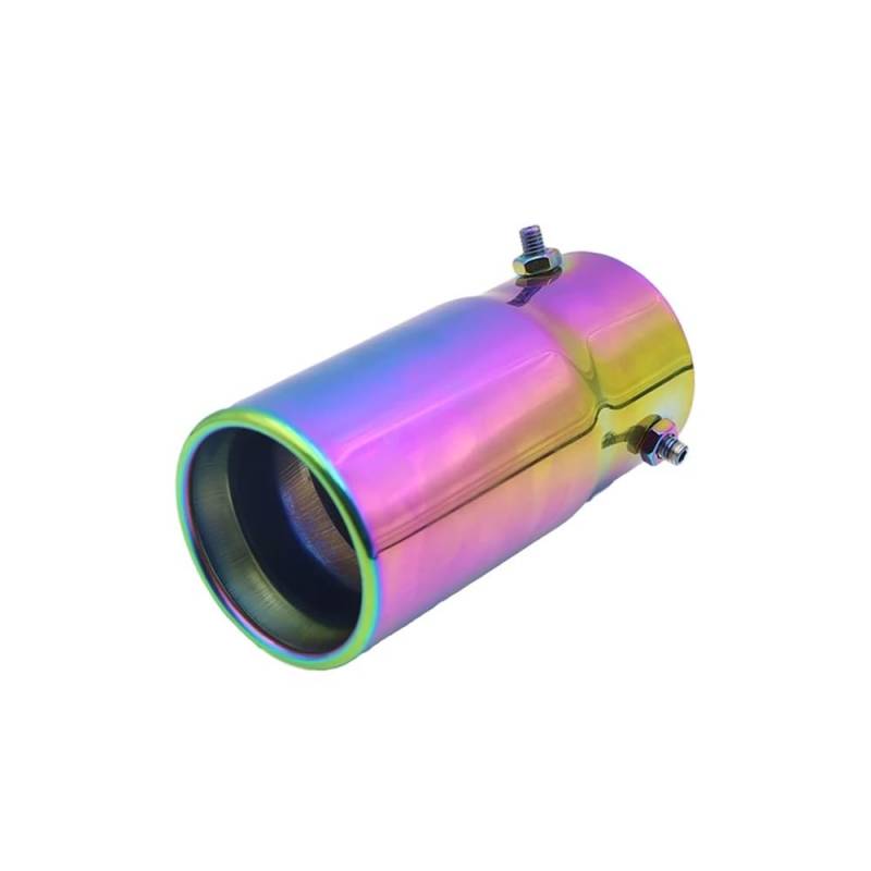 Motorrad Auspuff Schalldämpfer Motorradzubehör Universal 70mm 76mm Auspuff Endschalldämpfer Spitze Auspuffspitzen Rohr Motorrad Auspuff Schalldämpfer Schallwand von YNGHWU
