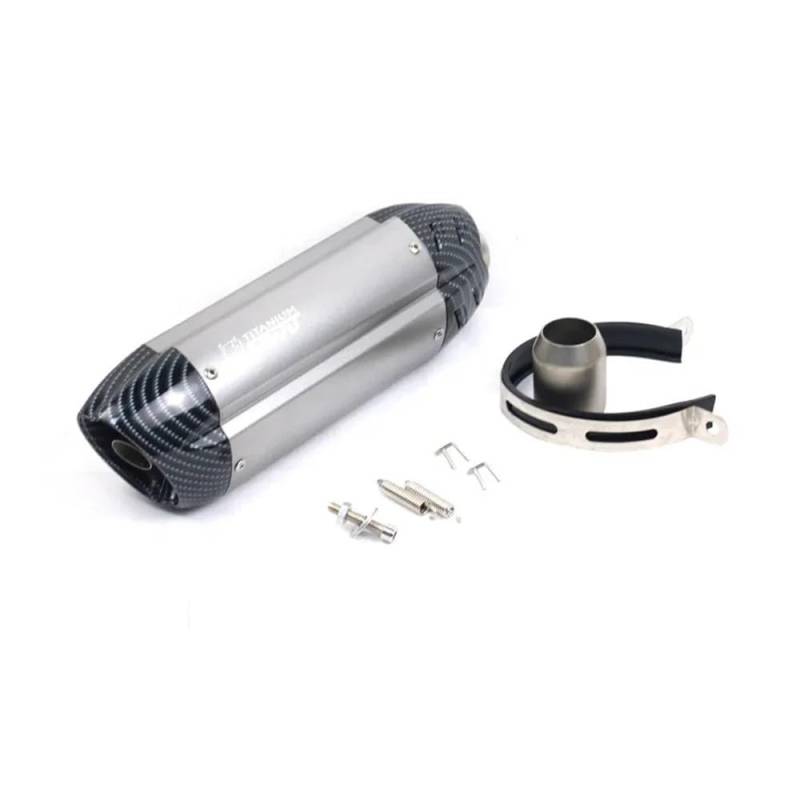 Motorrad Auspuff Schalldämpfer Universal 51MM Moto Rcycle Auspuff Rohr Flucht Moto Für Er6n Sv650 Crf 230 Z800 R1 Cb650f Cb1000r Cbr250r von YNGHWU