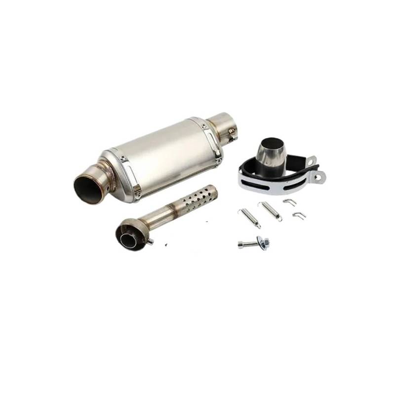Motorrad Auspuff Schalldämpfer Universal 51mm Motorrad Auspuff Schalldämpfer Motorrad Auspuff Endrohr Schalldämpfer Für PCX125 FZ1N Z900 CBR500R R6 R25 R3 R1 von YNGHWU