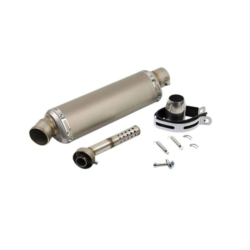 Motorrad Auspuff Schalldämpfer Universal 51mm Motorrad Auspuff Schalldämpfer Motorrad Auspuff Endrohr Schalldämpfer Für PCX125 FZ1N Z900 CBR500R R6 R25 R3 R1 von YNGHWU