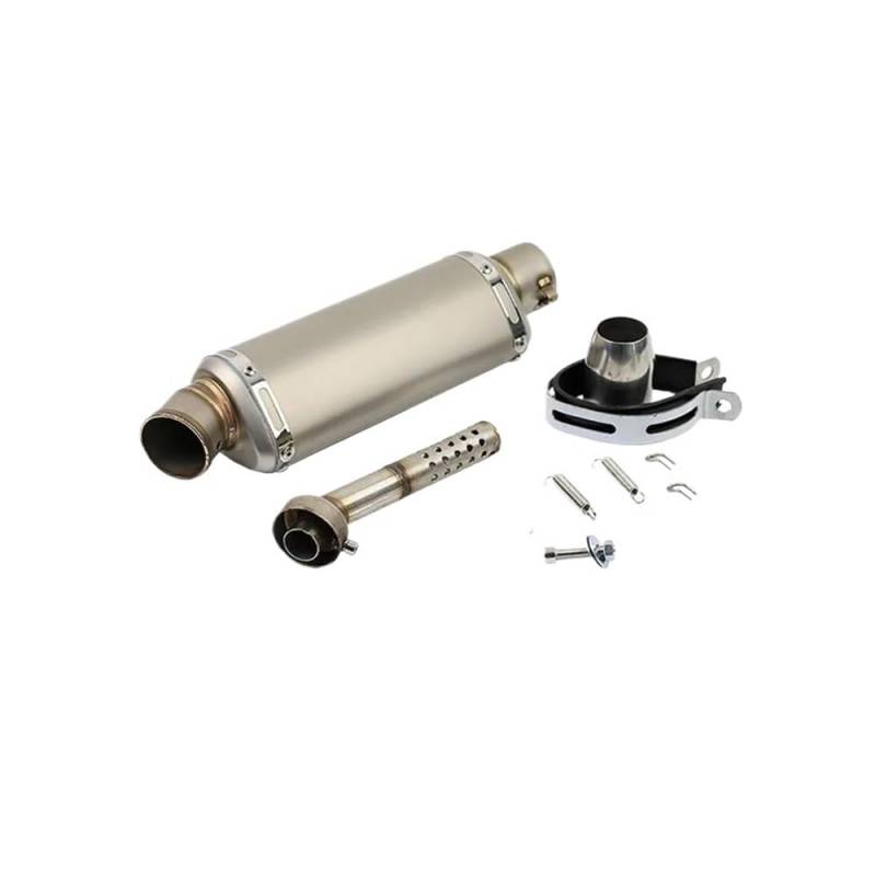 Motorrad Auspuff Schalldämpfer Universal 51mm Motorrad Auspuff Schalldämpfer Motorrad Auspuff Endrohr Schalldämpfer Für PCX125 FZ1N Z900 CBR500R R6 R25 R3 R1 von YNGHWU