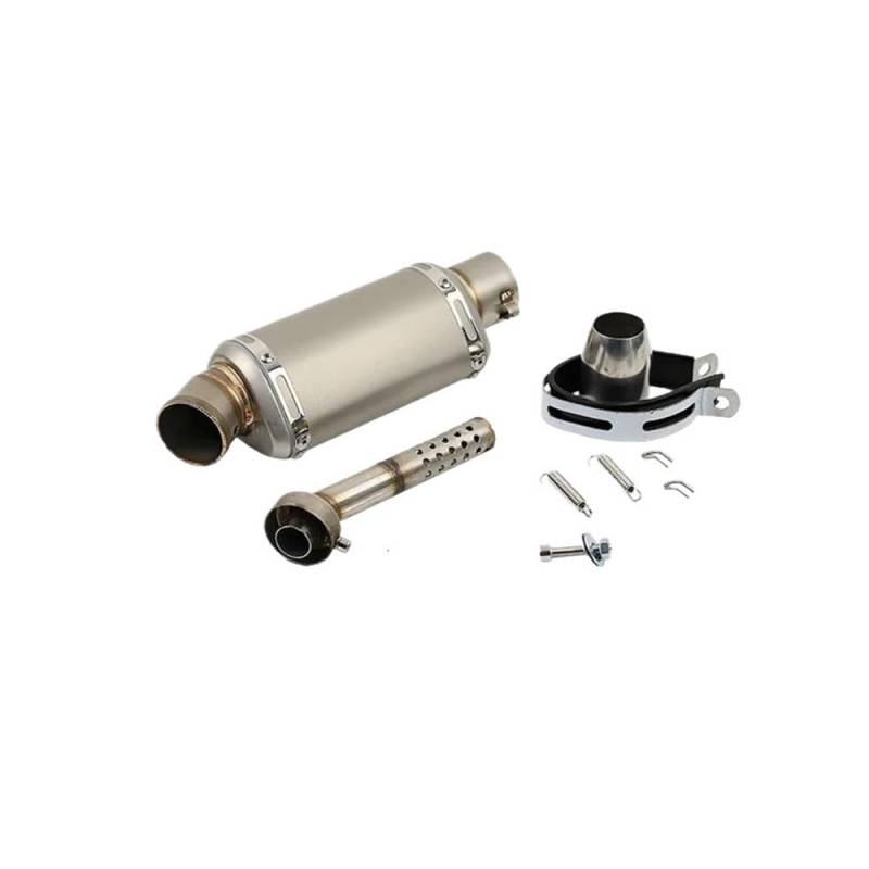 Motorrad Auspuff Schalldämpfer Universal 51mm Motorrad Auspuff Schalldämpfer Motorrad Auspuff Endrohr Schalldämpfer Für PCX125 FZ1N Z900 CBR500R R6 R25 R3 R1 von YNGHWU