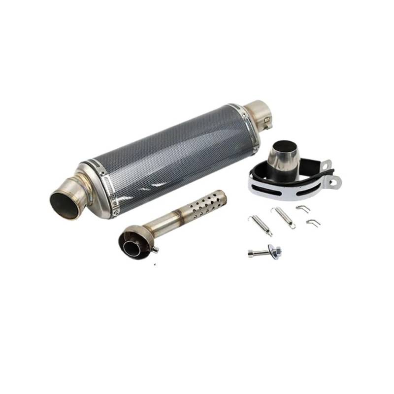 Motorrad Auspuff Schalldämpfer Universal 51mm Motorrad Auspuff Schalldämpfer Motorrad Auspuff Endrohr Schalldämpfer Für PCX125 FZ1N Z900 CBR500R R6 R25 R3 R1 von YNGHWU
