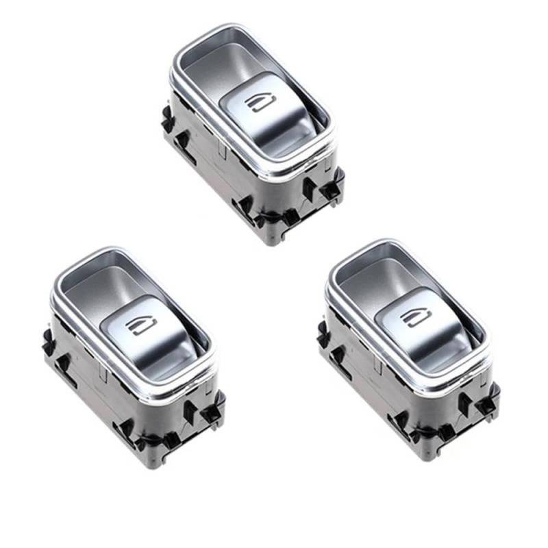 Auto Elektrische Power Lifter Fenster Schalter Taste Für Benz GLS 2019-2021(Sliver 3 Buttons) von YNMDFWC