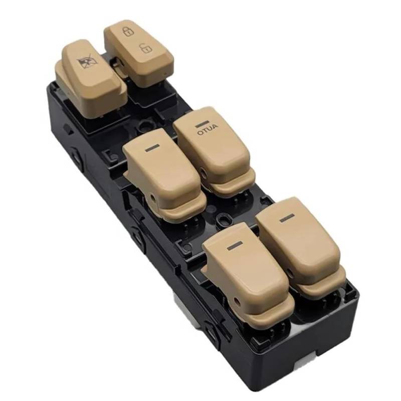Elektrische Fensterheber Master Control Konsole Schalter Taste Für Hyundai Sonata 2011-2015(Beige Button) von YNMDFWC