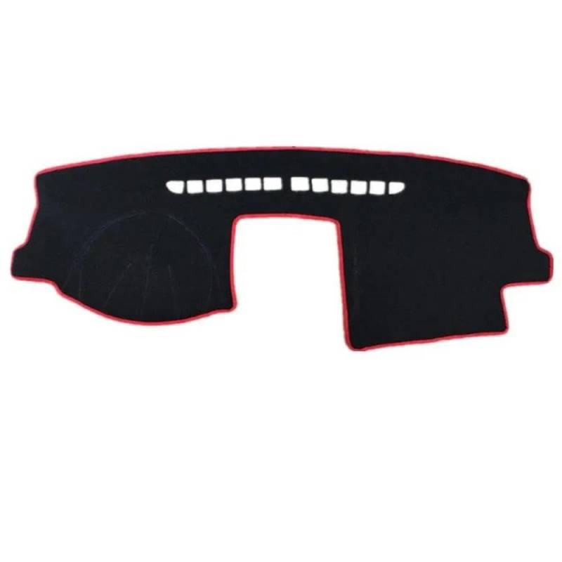 Für Golf 5 MK5 2004 2005-2009 Dashmat Dashboard Abdeckung Pad Matte Dash Sonnenschutz Teppich Teppich Auto Zubehör(Rood,LHD) von YNMDFWC