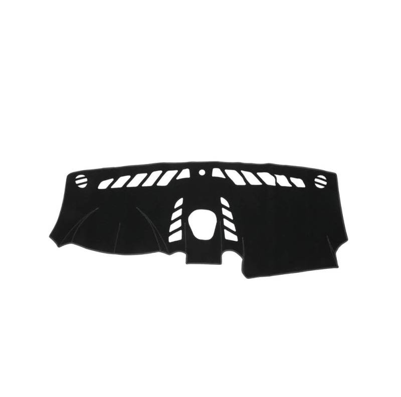 Für Porsche Cayenne 2011-2015 Polyester Armaturenbrettabdeckung Mit Hoher Konfiguration, Mittelkonsole, rutschfeste Armaturenbrett-Teppichmatte(Black) von YNMDFWC