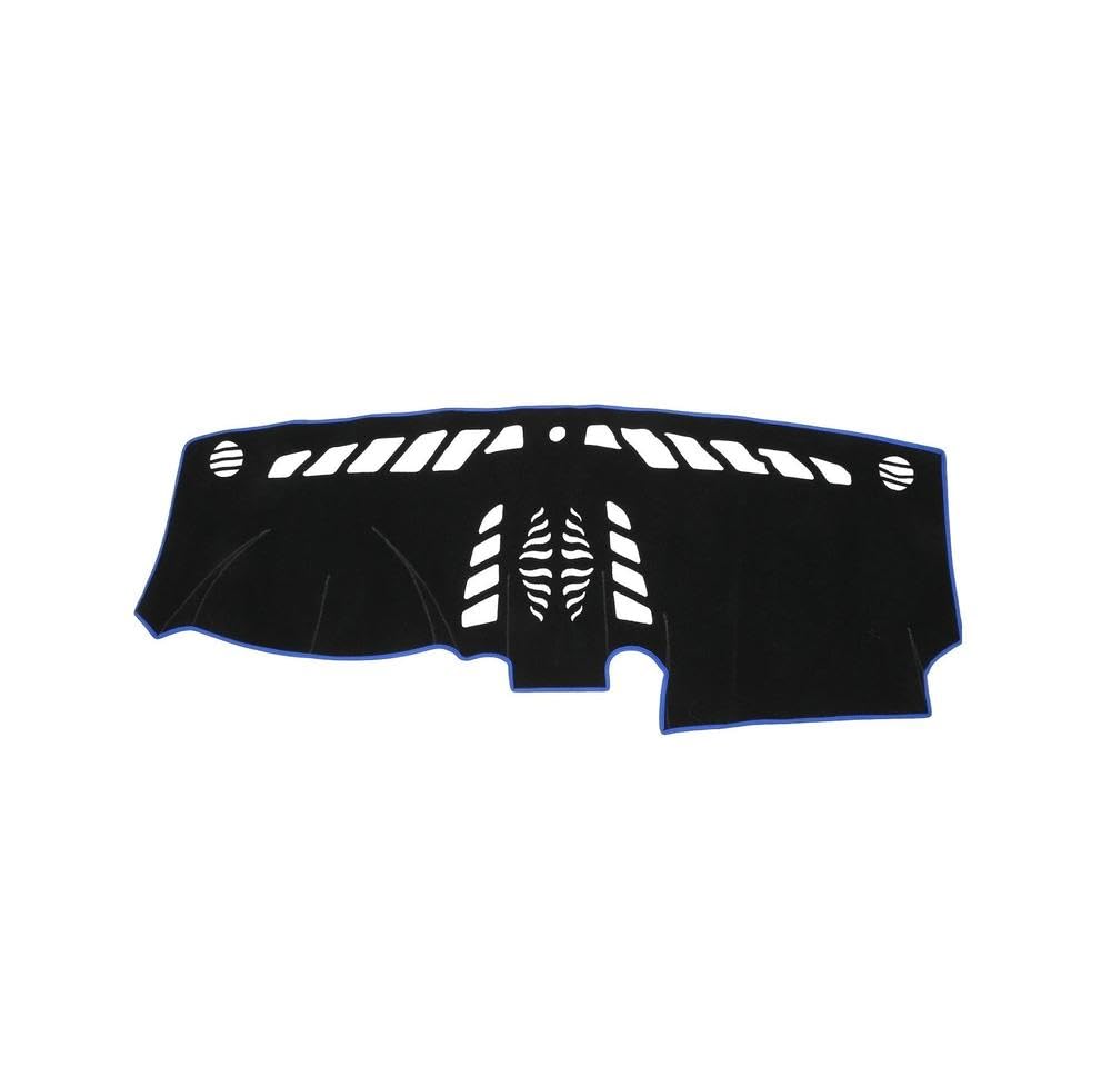 Für Porsche Cayenne 2011-2015 Untere Konfiguration Polyester Armaturenbrettabdeckung Mittelkonsole rutschfeste Armaturenbrett-Teppichmatte(Blue) von YNMDFWC