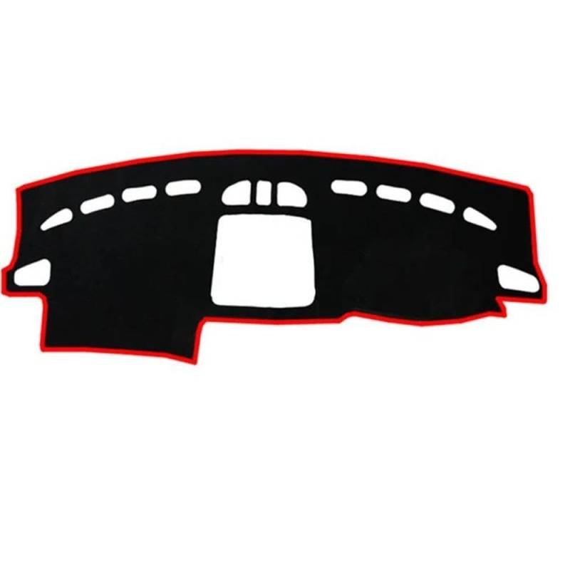Für Skoda Yeti 2009-2017 Auto Dashboard Abdeckung Dash Matte Anti-Slip Instrument Teppich Zubehör(Rood,RHD) von YNMDFWC