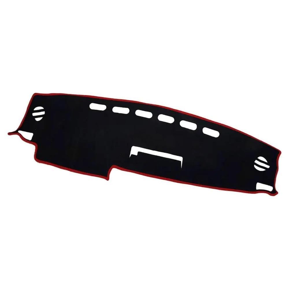 Für Toyota RAV4 SUV 2013-2018 Schwarz Mit Roter Linie Polyester Auto rutschfeste Dashmat Armaturenbrett Abdeckung Pad Protector LHD Für Toyota RAV4 SUV 2013-2018 Schwarz Mit Roter Linie Polyester Auto rutschfeste Dashmat Armaturenbrett Abdeckung Pad Protector LHD von YNMDFWC