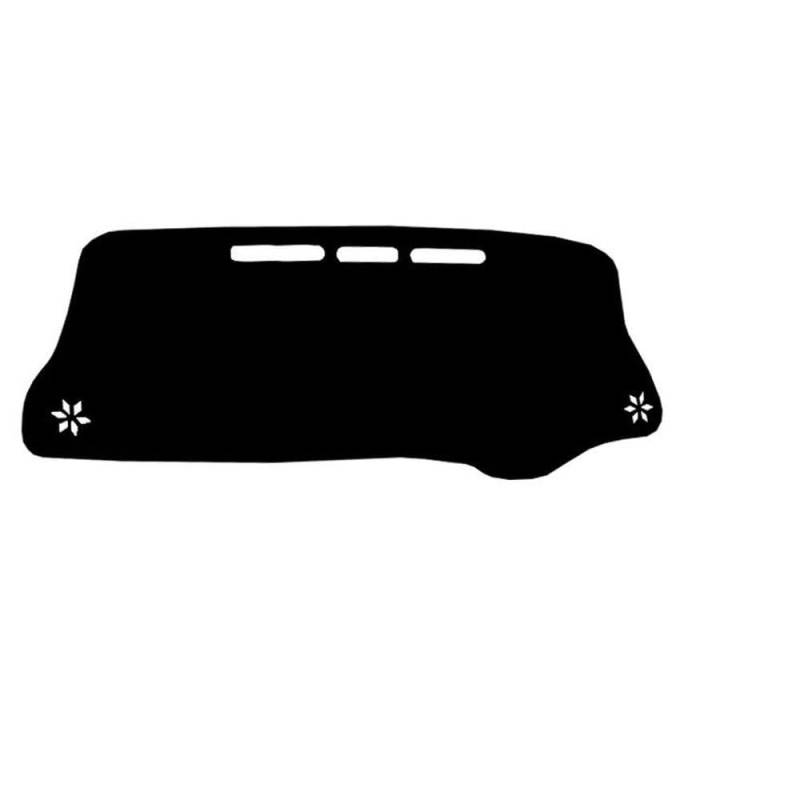 Für Toyota Vitz 2018-2020 Center Console Protector Teppich Dashmat Sonnenschutz Zubehör Auto Auto Innen(Black,RHD) von YNMDFWC
