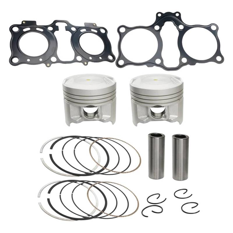 Motorrad Kolben Ring Kits Zylinder Kopf Basis Dichtung for GW250 GSX-R250 GSX250R DL250 von YNMPDUPQ