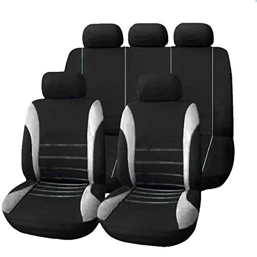 YNNBJX Auto Sitzbezüge für Mitsubishi Lancer Sedan 2007-2017, Autositzbezüge Sets 5 Sitzer Schonbezüge Sitzschoner Vorne Hinten Sitzauflage Accessories,Grey YNNBJX Auto Sitzbezüge für Mitsubishi Lancer Sedan 2007-2017, Autositzbezüge Sets 5 Sitzer Schonbezüge Sitzschoner Vorne Hinten Sitzauflage Accessories,Grey von YNNBJX
