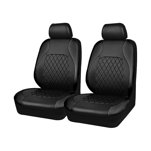 YNNBJX Autositzbezüge Sets für VW Polo VI Golf VIII 2020-2025, Auto Sitzbezüge Sitzauflagen Leder Wasserdicht Verschleißfest Zubehör,A/Black von YNNBJX
