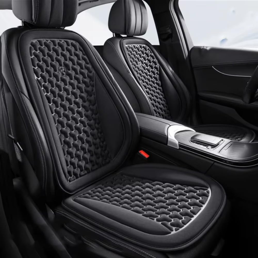 YNQP Autositzbezug Sommer 3D Atmungsaktives Eisseide Autositzkissen Konvexes Design, für Hyundai Kona 2017 2018 2019 2020 2021-2025 Autozubehör,Black-Front SetX2 YNQP Autositzbezug Sommer 3D Atmungsaktives Eisseide Autositzkissen Konvexes Design, für Hyundai Kona 2017 2018 2019 2020 2021-2025 Autozubehör,Black-Front SetX2 von YNQP