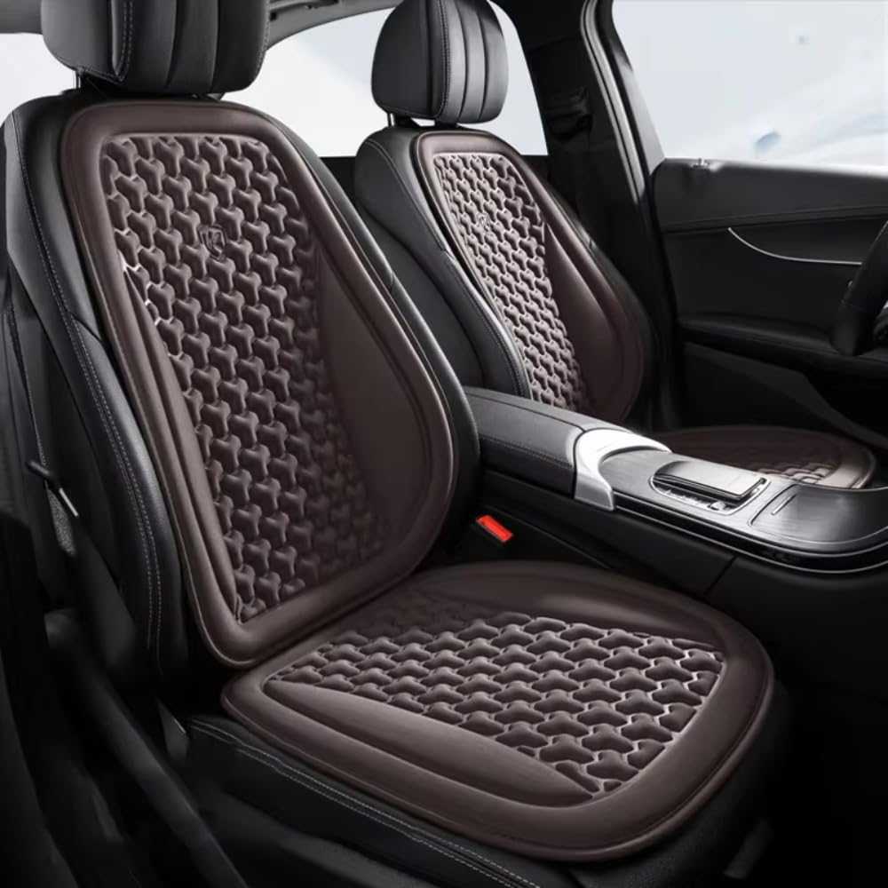YNQP Autositzbezug Sommer 3D Atmungsaktives Eisseide Autositzkissen Konvexes Design, für Hyundai loniq Plug-in Hybrid 2000-2025 Autozubehör,Brown-Front SetX2 YNQP Autositzbezug Sommer 3D Atmungsaktives Eisseide Autositzkissen Konvexes Design, für Hyundai loniq Plug-in Hybrid 2000-2025 Autozubehör,Brown-Front SetX2 von YNQP
