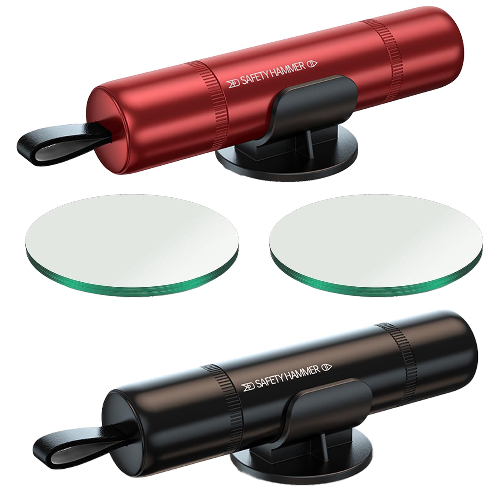 YNR 2-in-1 Notfallhammer und Gurtschneider für Auto, schwarz/rot YNR 2-in-1 Notfallhammer und Gurtschneider für Auto, schwarz/rot von YNR